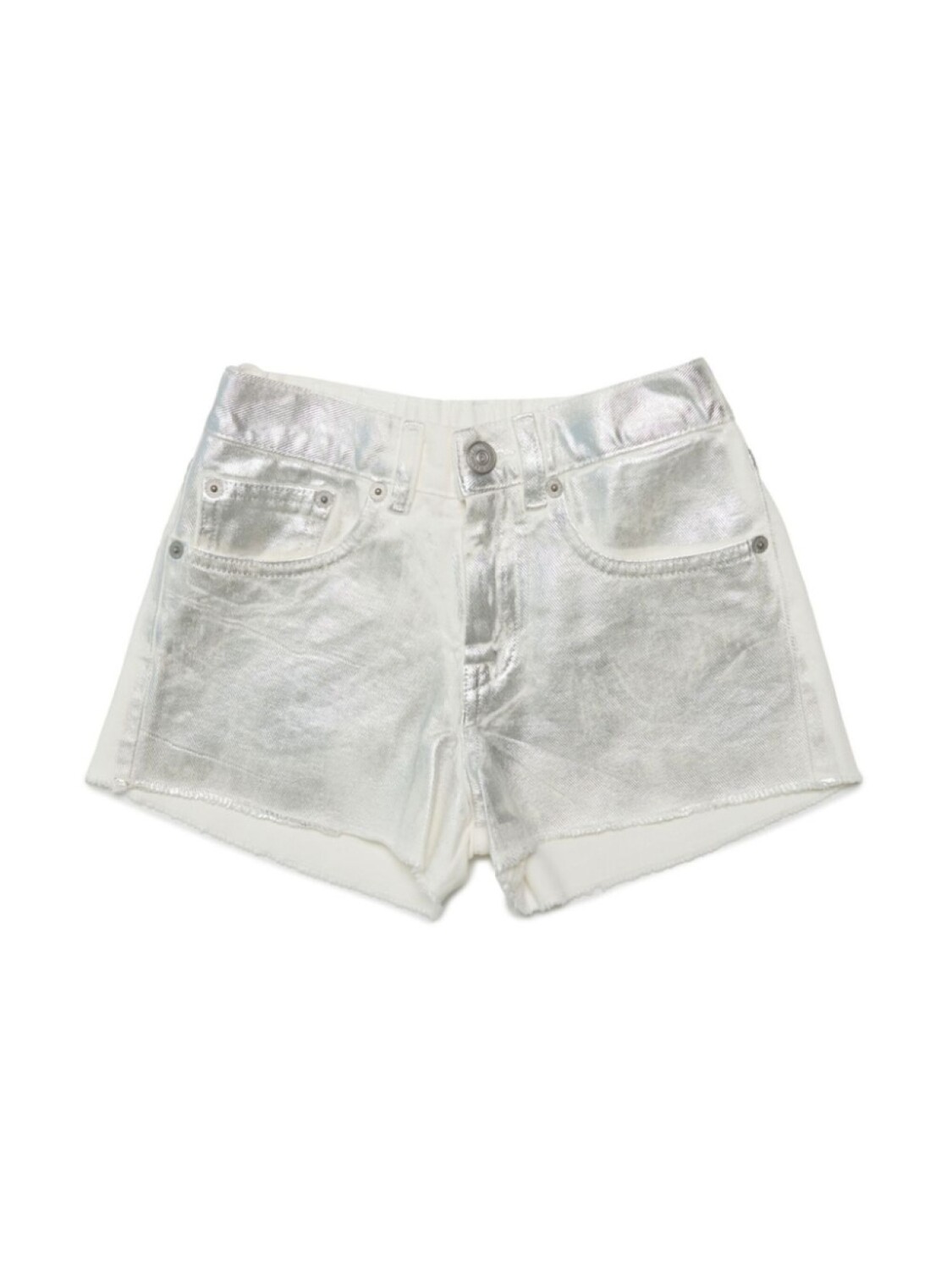 

Вощеные шорты MM6 Maison Margiela Kids, белый
