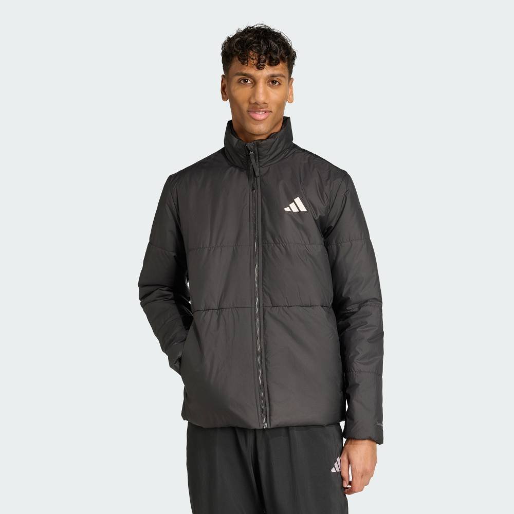 Утепленная куртка BSC Climawarm с тремя полосками Adidas, black