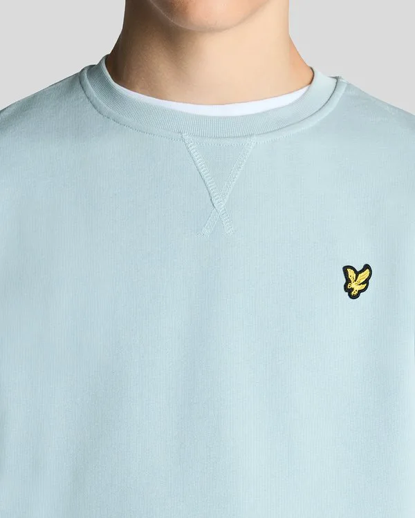 Толстовка с круглым вырезом Lyle & Scott, Opal Blue — фото 4