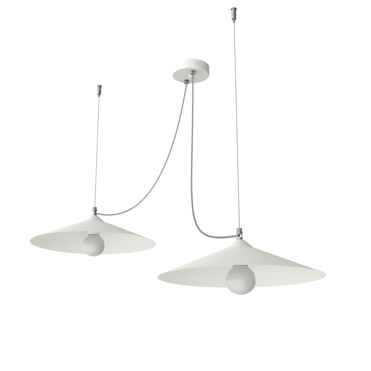

Подвесной светильник Lumicom, 40x40x9 см, белый