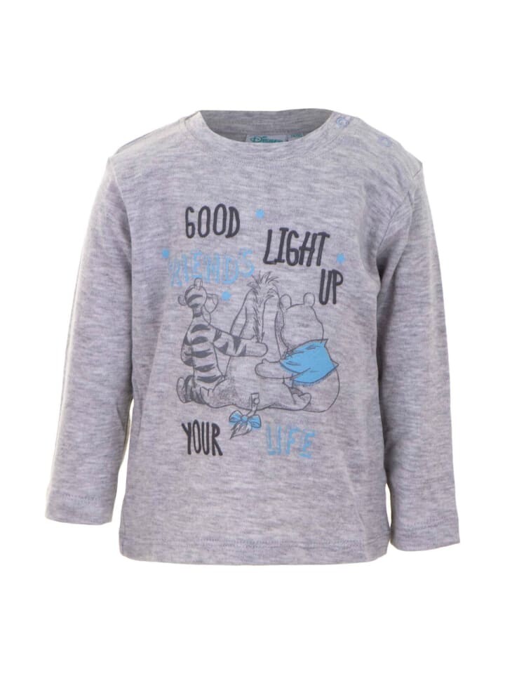 Пуловер с капюшоном Disney Babyshirts Grau 2er-Pack Langarm hautfreundlich 100% Baumwolle, серый — фото 2