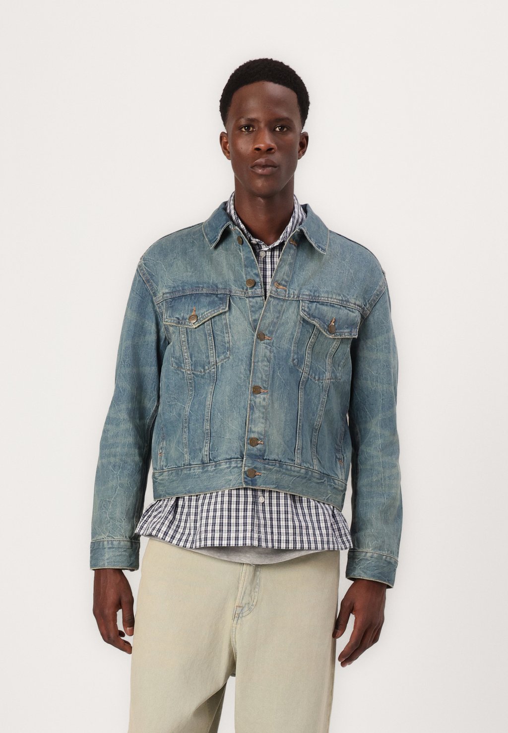 

Джинсовая куртка REGULAR TRUCKER JACKET Weekday, синий
