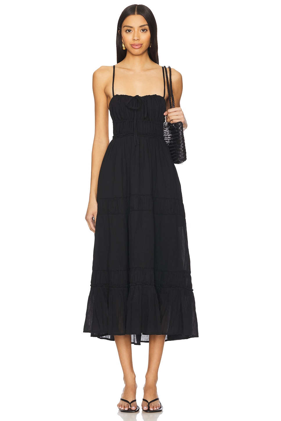 

X free-est taking sides макси-платье в черном цвете от Free People, black