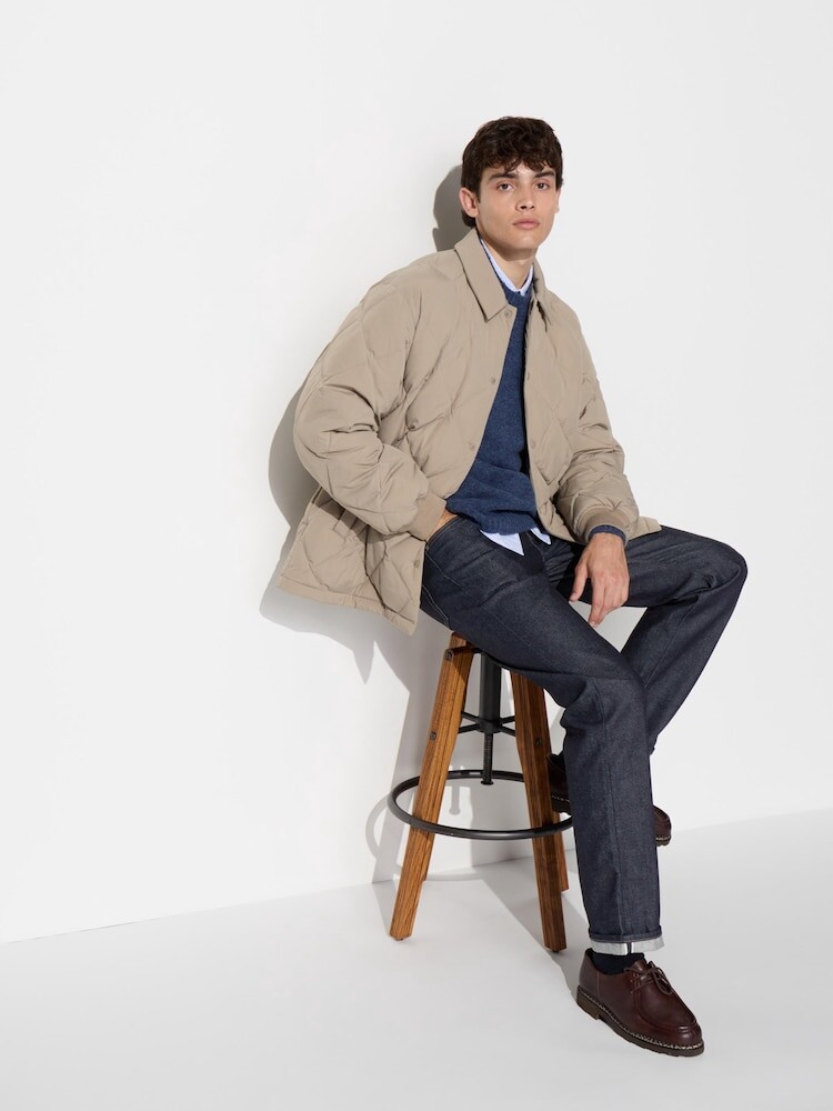 

Джинсы стандартного кроя/селвидж/длинные Uniqlo, синий