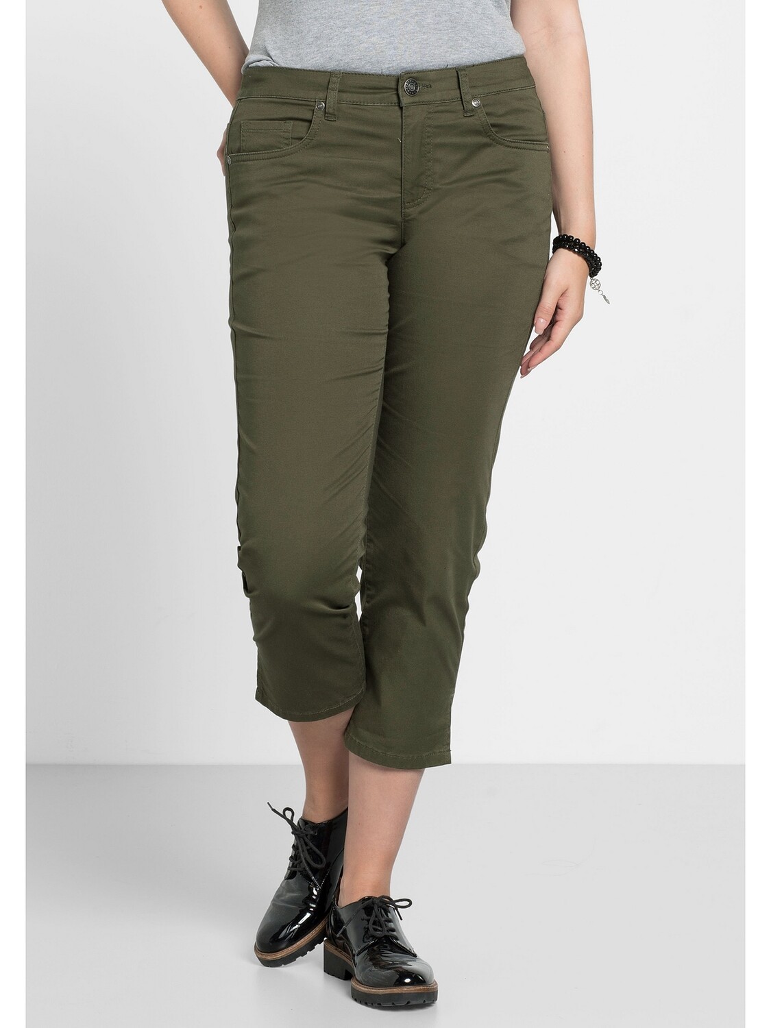 

Брюки sheego 7/8 Hose, цвет dunkelkhaki