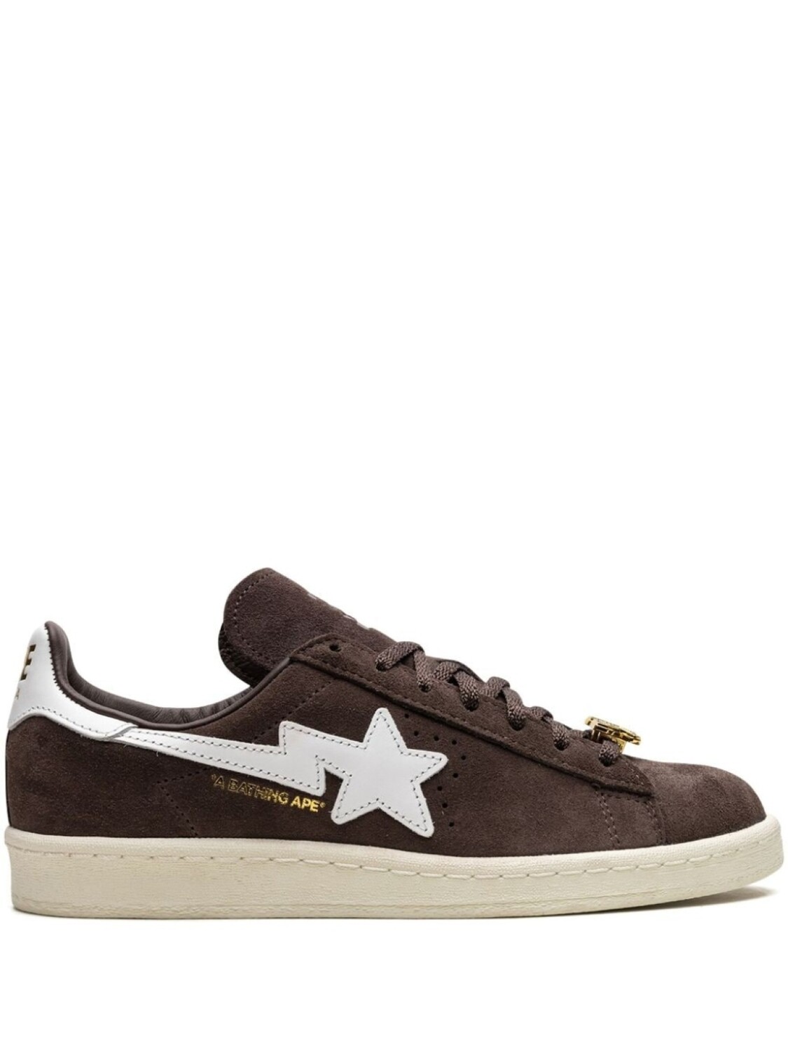 Кеды Campus 80 Brown из коллаборации с BAPE Adidas, коричневый