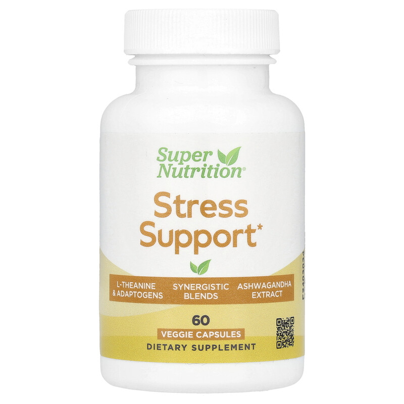 

Super Nutrition, добавка для борьбы со стрессом, 60 растительных капсул