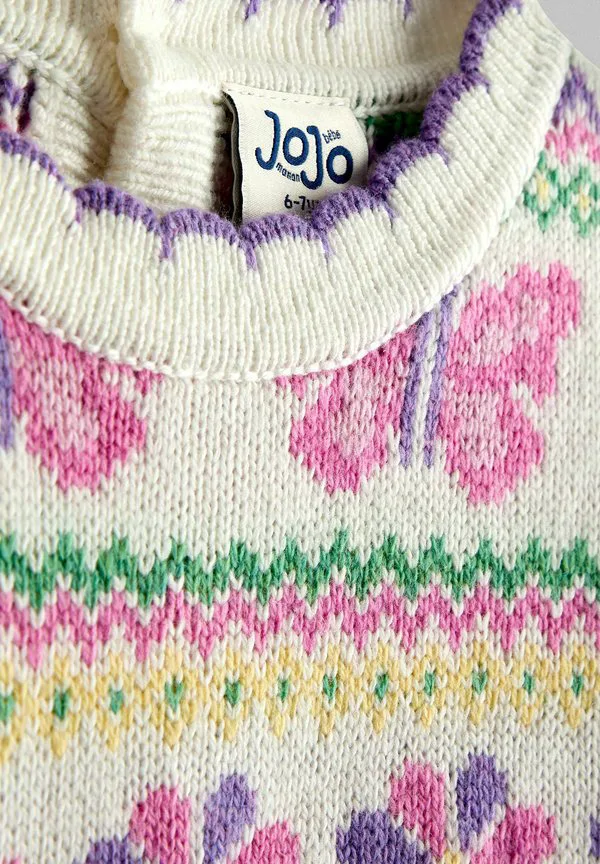 Джемпер с круглым вырезом и интарсией, стандартного кроя. Jojo Maman Bébé, Purple — фото 3