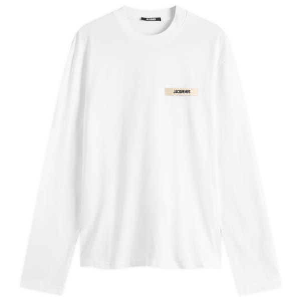 

Футболка с длинным рукавом и логотипом Grosgrain Jacquemus, белый