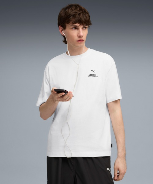 

Мужская футболка с коротким рукавом, графический принт PUMA, белый