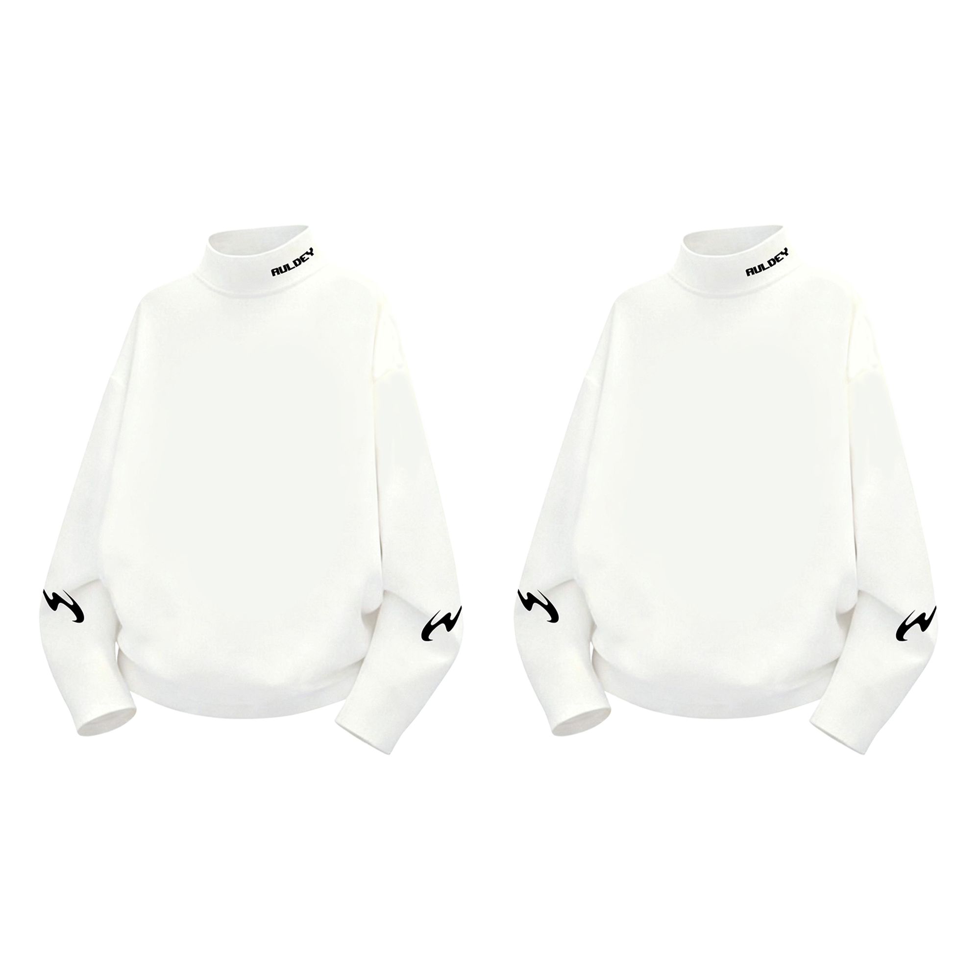 

Свитшот Unisex Half Turtleneck Moderate AULDEY, белый+белый[2 pack]
