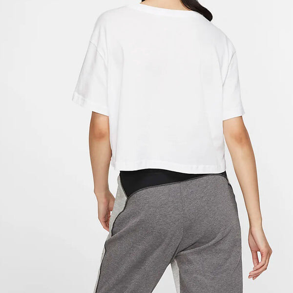 Футболка (WMNS) Nike Nsw Rebel Crop Short Sleeve White, белый — фото 4