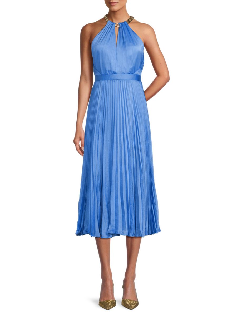 

Платье Midaxi с цепочкой-халтером BCBGMAXAZRIA, цвет Palace Blue