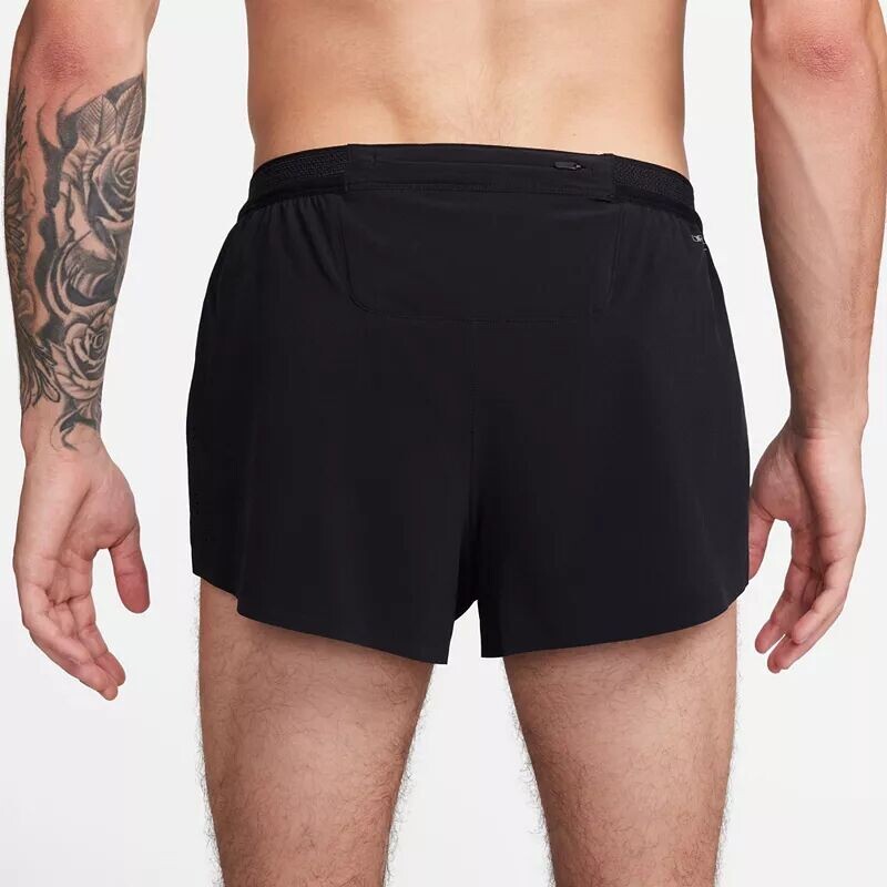 Мужские шорты с короткой подкладкой Nike Dri-FIT ADV AeroSwift 2 дюйма, черный — фото 3
