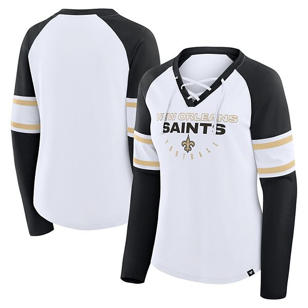 

Женская футболка New Orleans Saints Redzone Blitz Package с длинным рукавом и V-образным вырезом, бело-черная Fanatics, Черный, Женская футболка New Orleans Saints Redzone Blitz Package с длинным рукавом и V-образным вырезом, бело-черная Fanatics