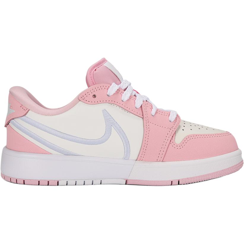 Jordan Air 1 Low top детские баскетбольные кроссовки Pink White Unisex — фото 3