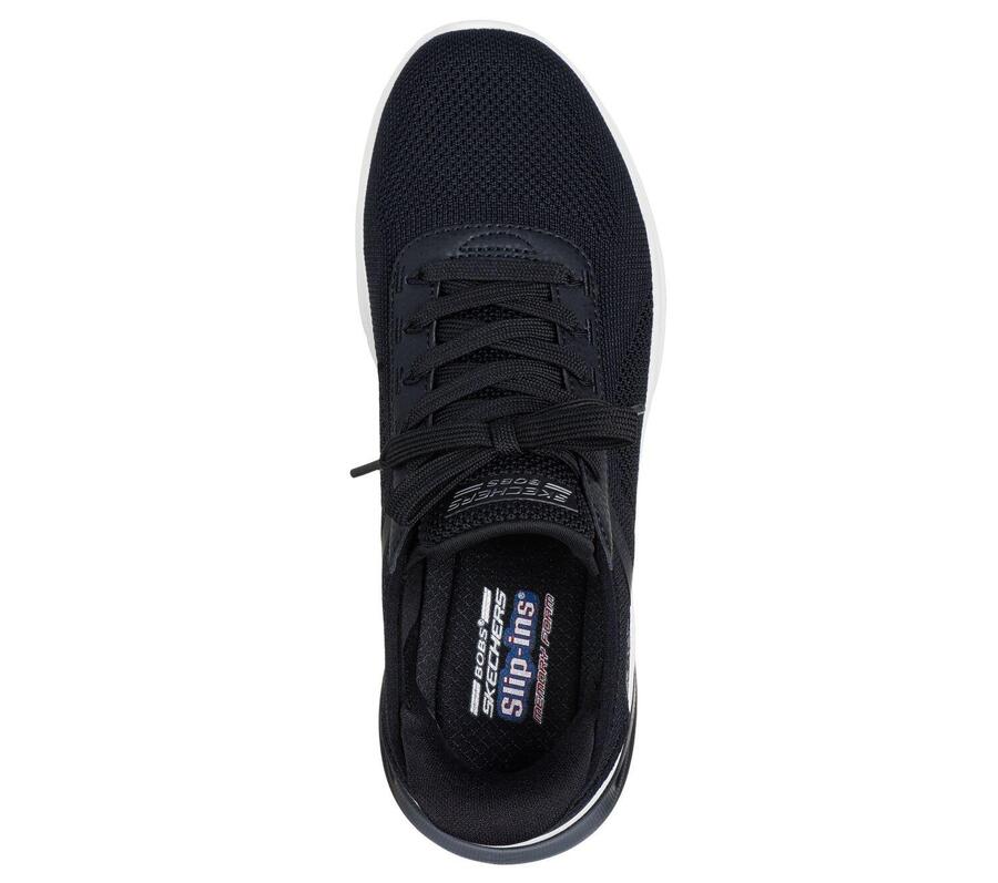 SKECHERS Женские кроссовки BOBS ARC WAVES 2.0 NOW IT, черные, без застежек — фото 2