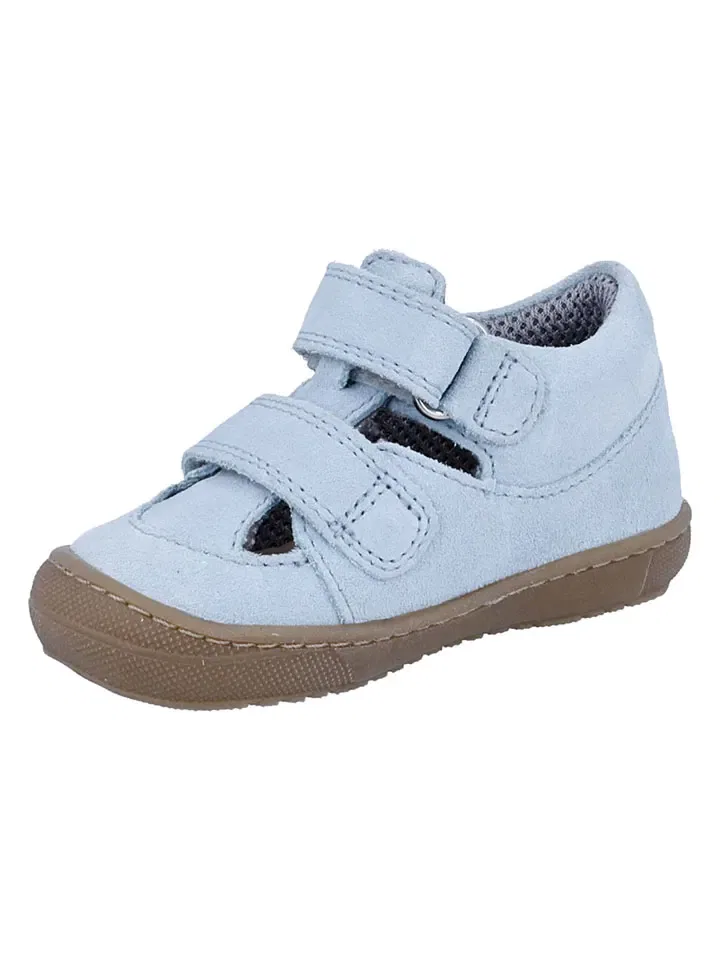 Сандалии полузакрытые кожаные Richter Shoes, голубой — фото 3