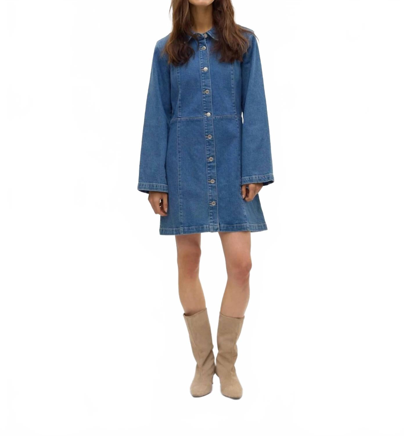 

Vero Moda Мини-платье Hilja синего цвета