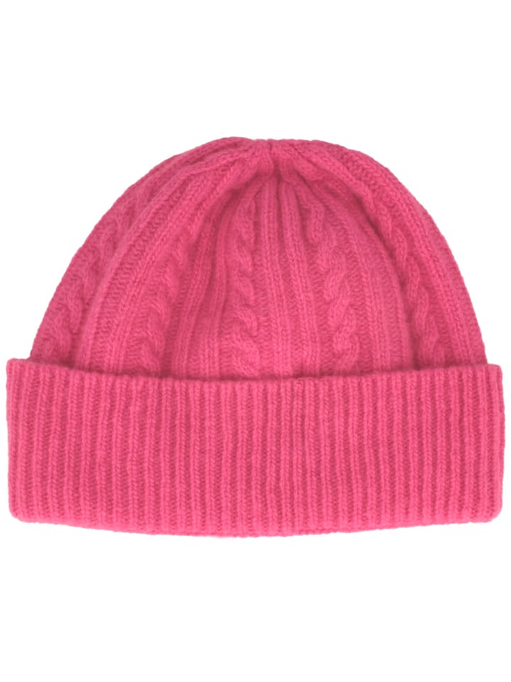 

BREITER Розовая вязаная шапка