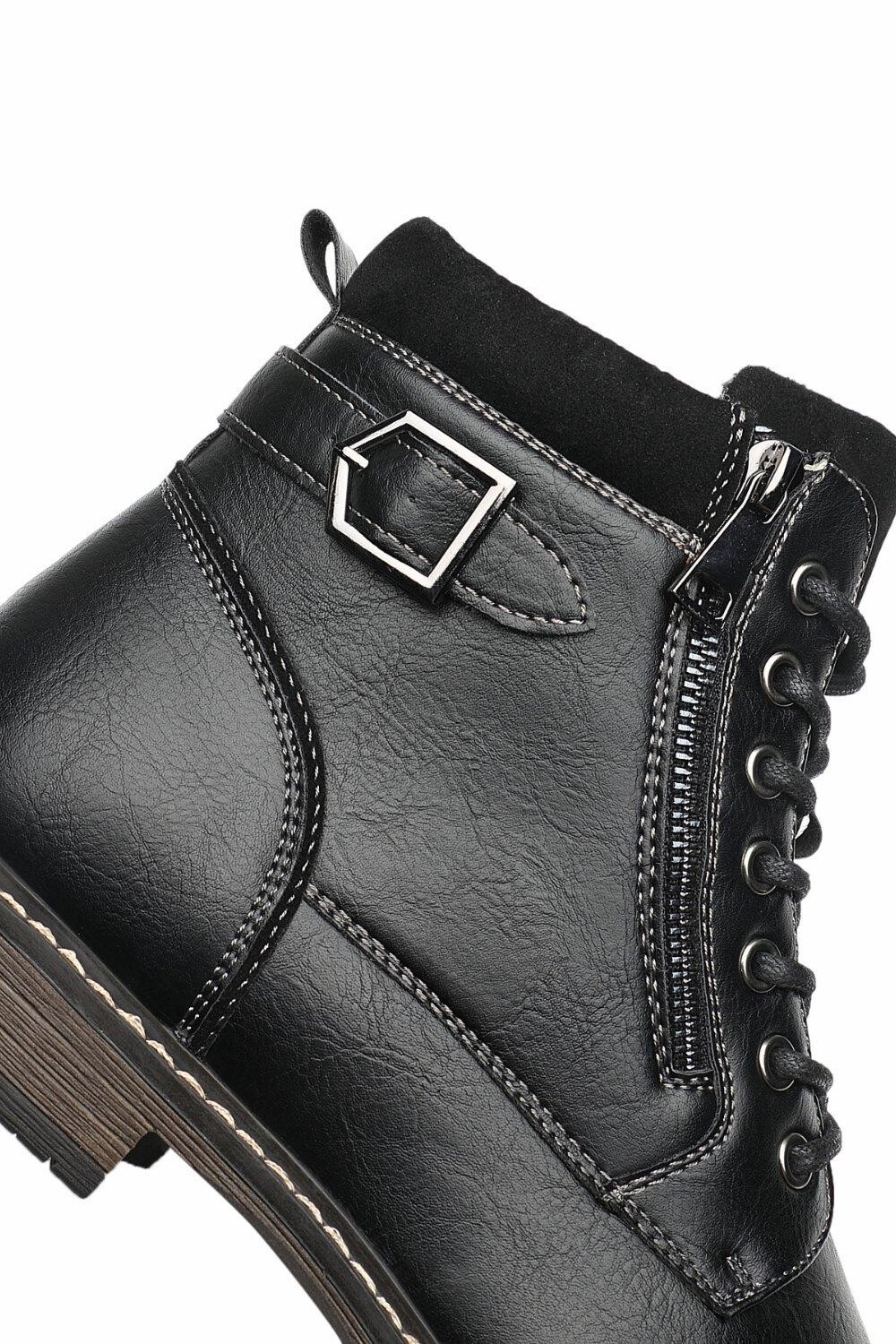 Ботинки Smart Work в офисном стиле на молнии Smart Chukka с шнуровкой и молнией TOP STAKA SHOES, черный — фото 4