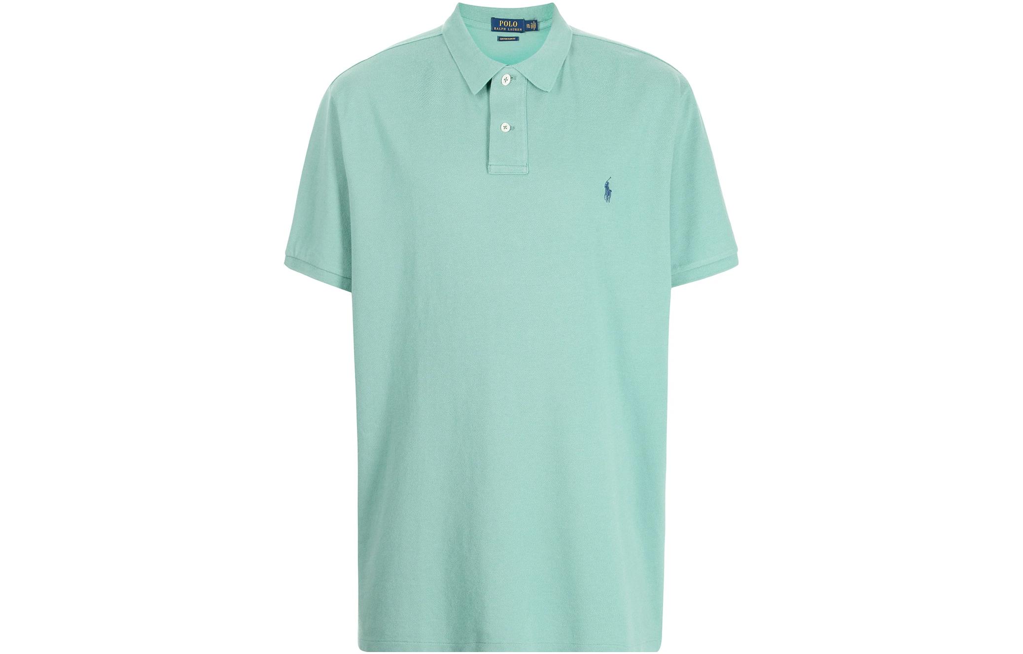 Polo Ralph Lauren Футболка-поло SS23 мужская бирюзовая — фото 3