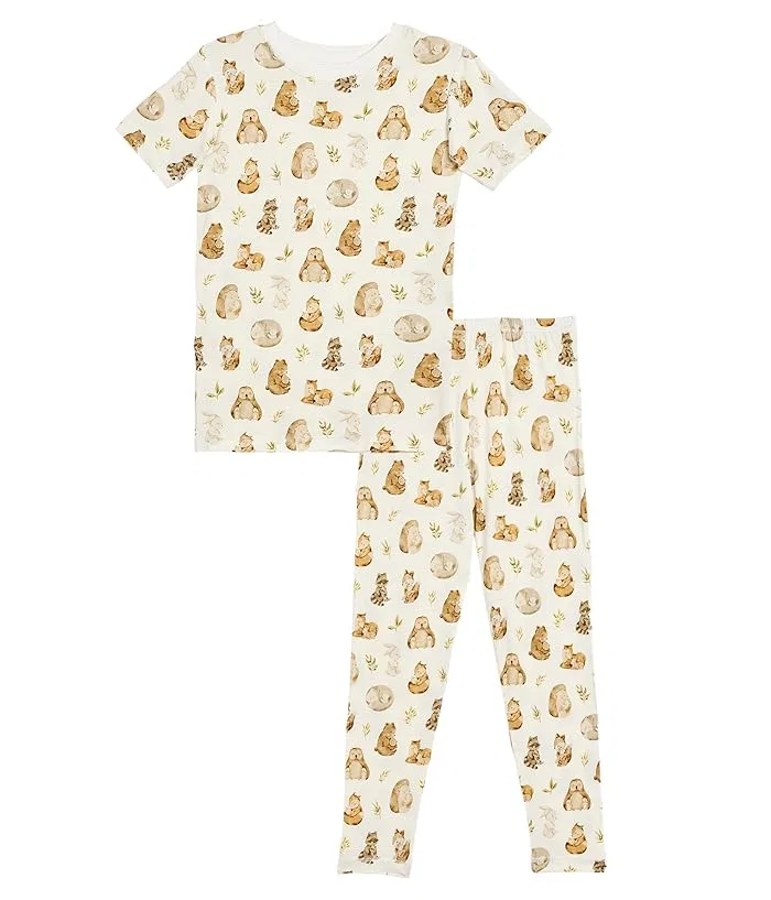 Пижама с принтом короткий рукав Kickee Pants Kids, Botanical Butterflies