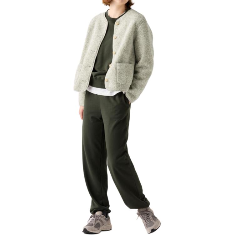 UNIQLO Женская куртка и пальто светло-бежевого цвета, Light Beige — фото 3