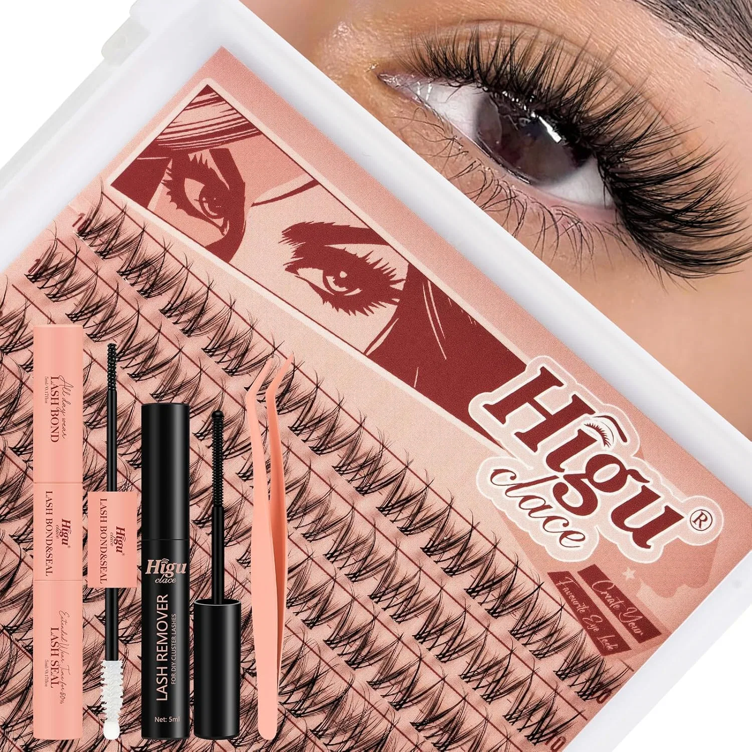 Набор для наращивания ресниц «Manga Lashes» от Higu clace Higu Clace, Delicacy Manga Lashes
