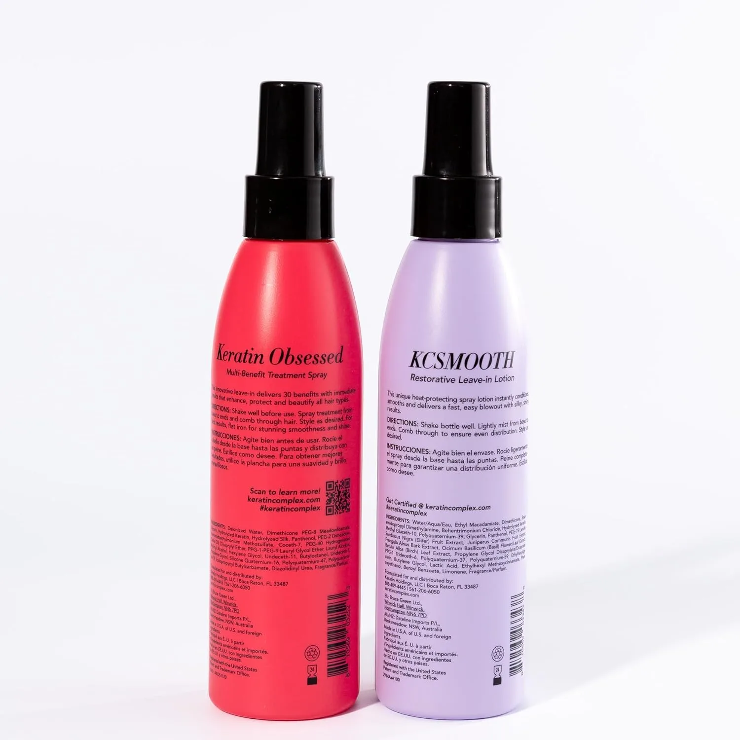 Набор для укладки волос Keratin Complex - Blow Dry Essential Smooth Kit - Keratin Obsessed, 140 мл + несмываемый лосьон KCSMOOTH, 140 мл — фото 3