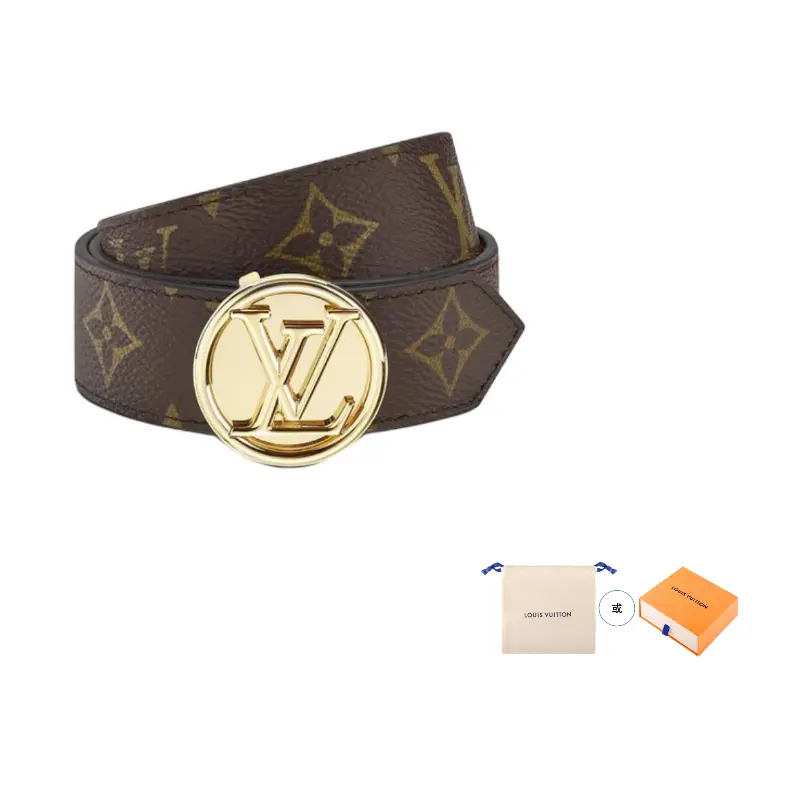 

LOUIS VUITTON Женский кожаный ремень из телячьей кожи коричневый шириной 2.5 см, Brown