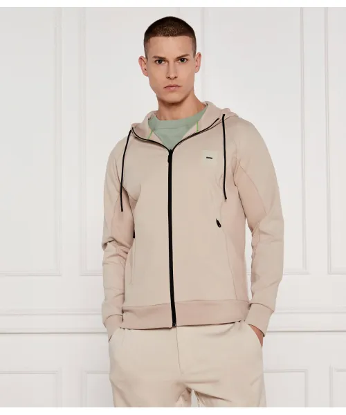 

Толстовка с отвисшими краями Regular fit Boss Green, бежевый