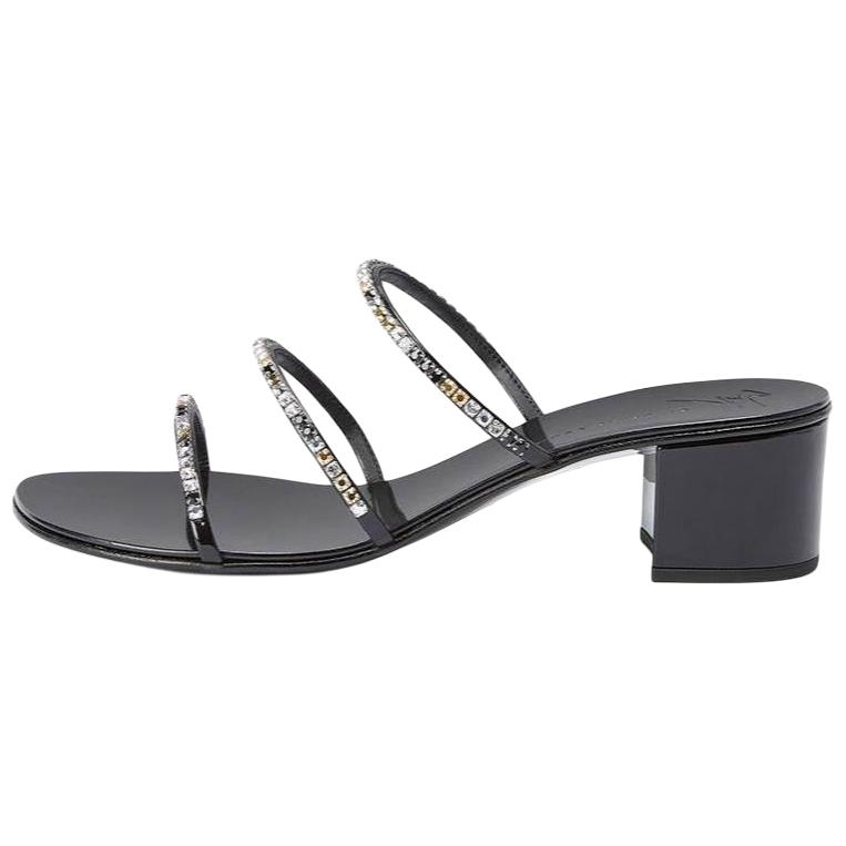 Giuseppe Zanotti /GZ Slide Сандалии 4 см женские черные