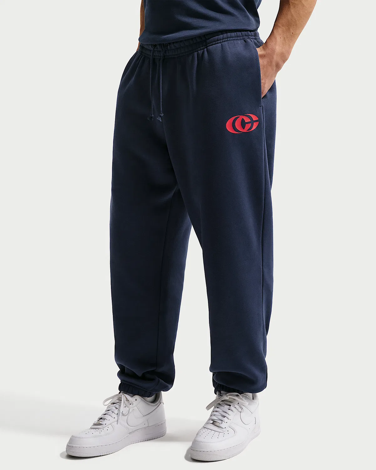 Nike Basketball Phoenix Fleece Pants Caitlin Clark, Midnight Navy/University Red/University Red — фото 2