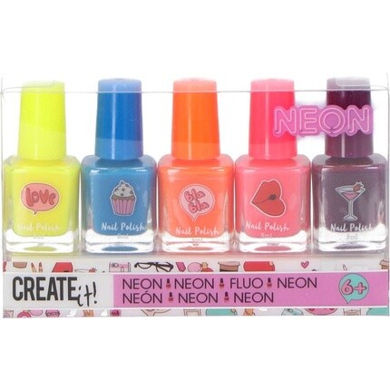 

Лак для ногтей Neon 5 шт. в упаковке Create It!