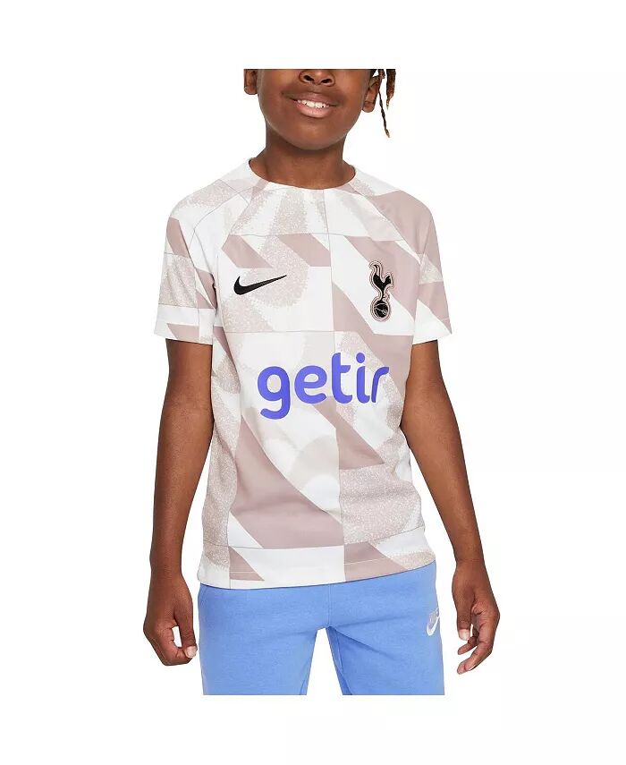 

Big Boys White Tottenham Hotspur 2023/24 Academy Pro Performance Предматчевый топ Nike, белый