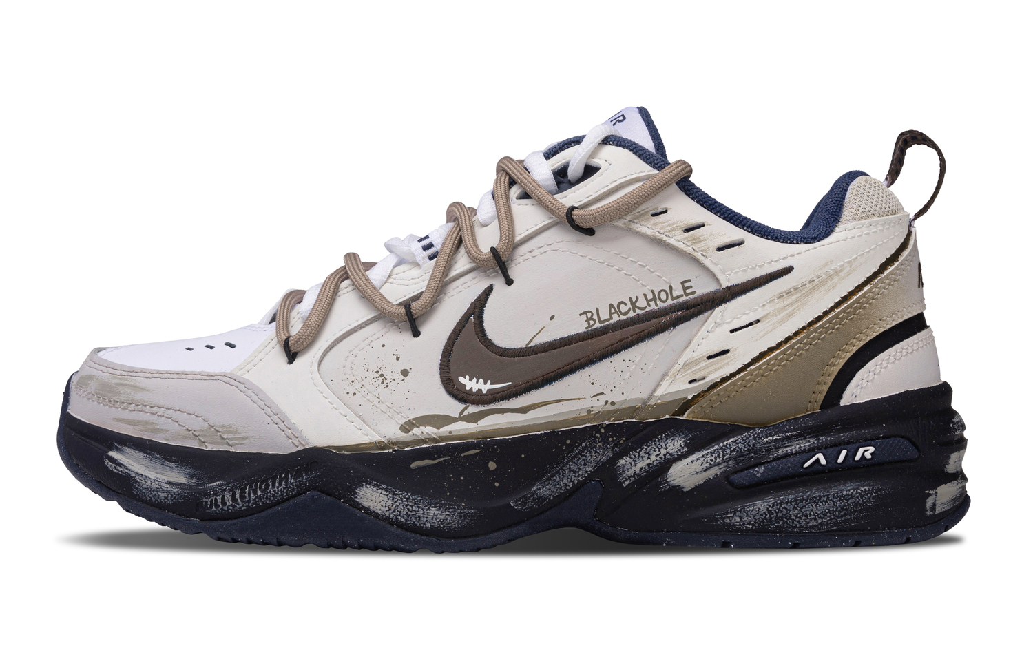 

Nike Кроссовки Air Monarch 4 Chunky Unisex низкие Black/Umber/Gray