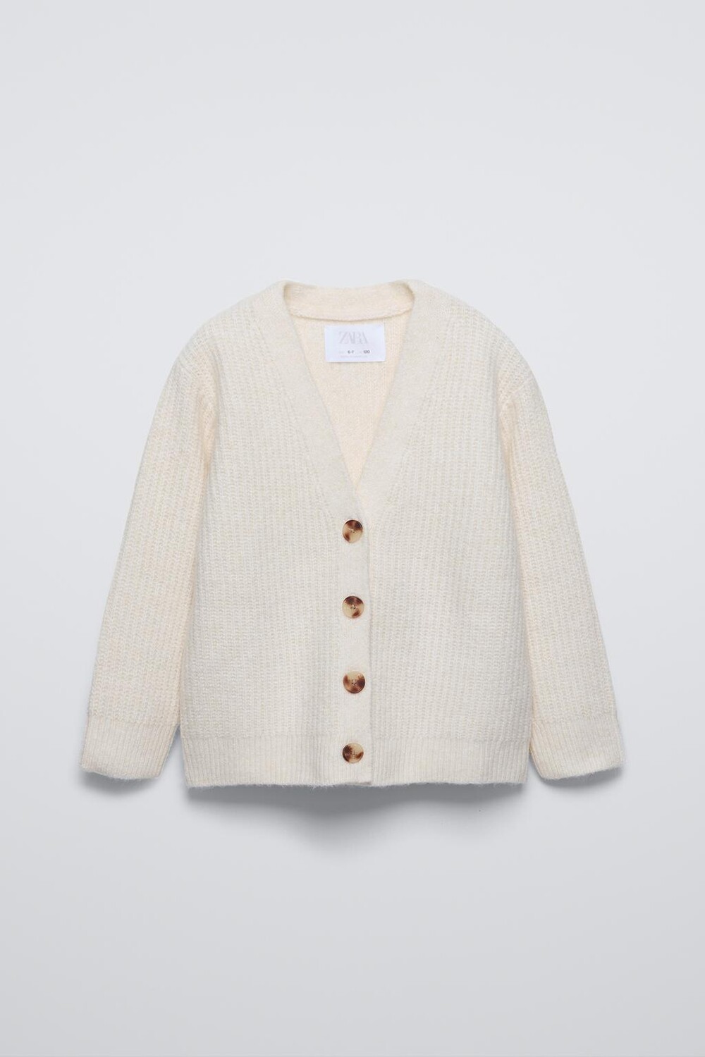 

Вязаный кардиган ZARA, экрю