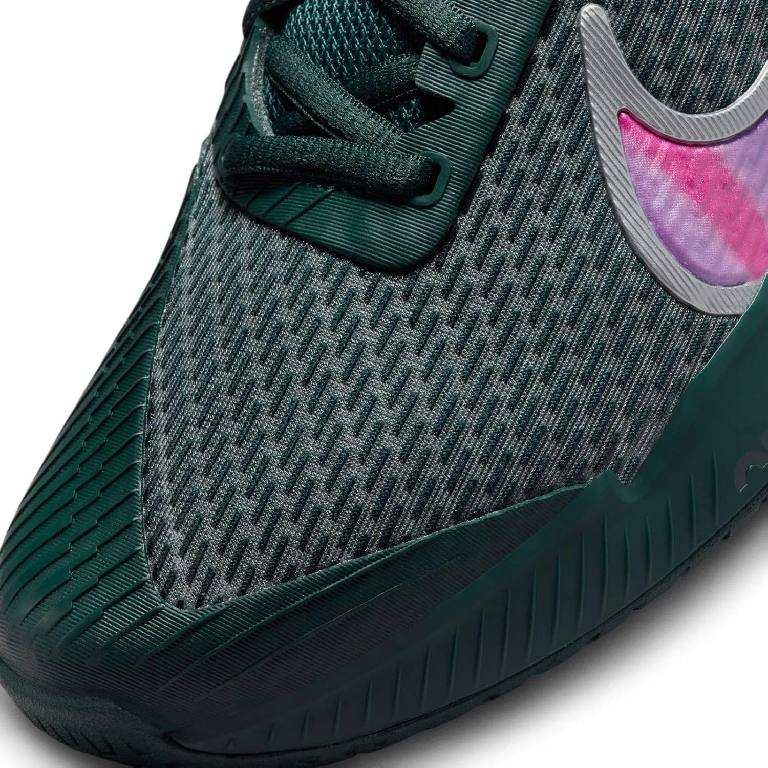 Кроссовки для тенниса Nike Men's M Zoom Vapor Pro 2 HC PRM, Black Multi Colour Deep Jungle Clear Jade — фото 4