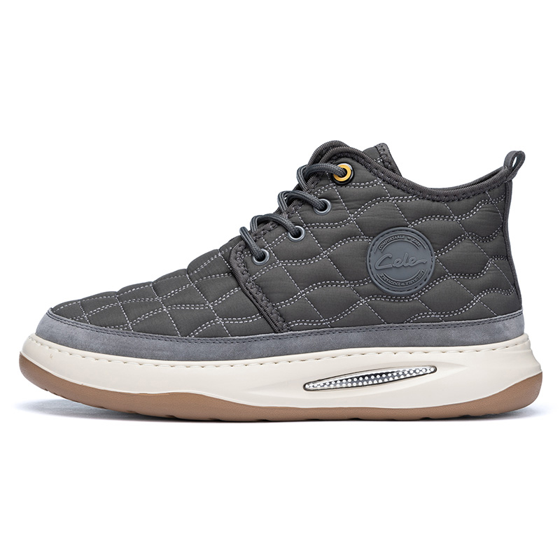 

CELE Серые мужские кеды на высокой подошве, цвет Gray