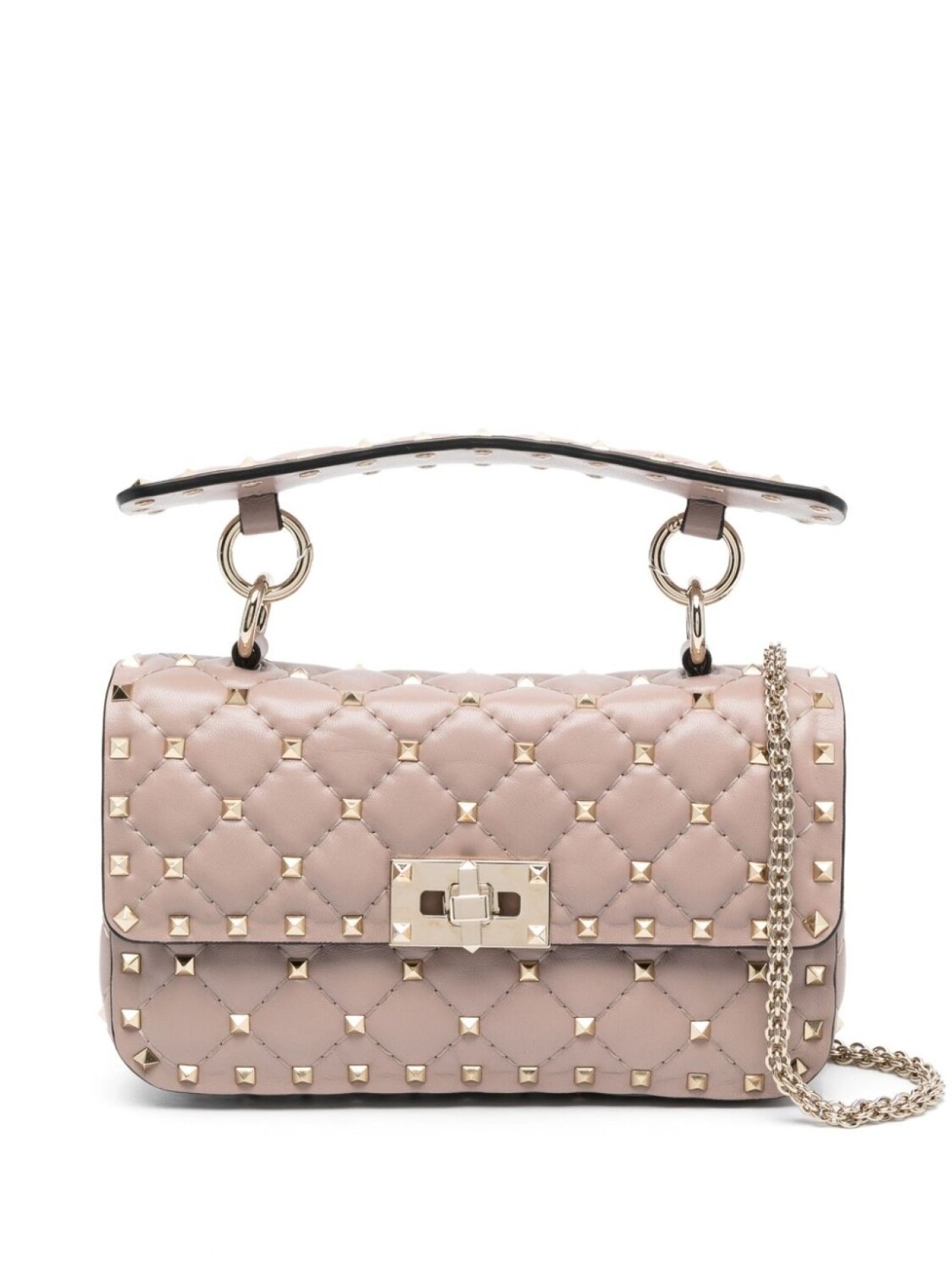 

Valentino Garavani стеганая сумка Rockstud, нейтральный цвет