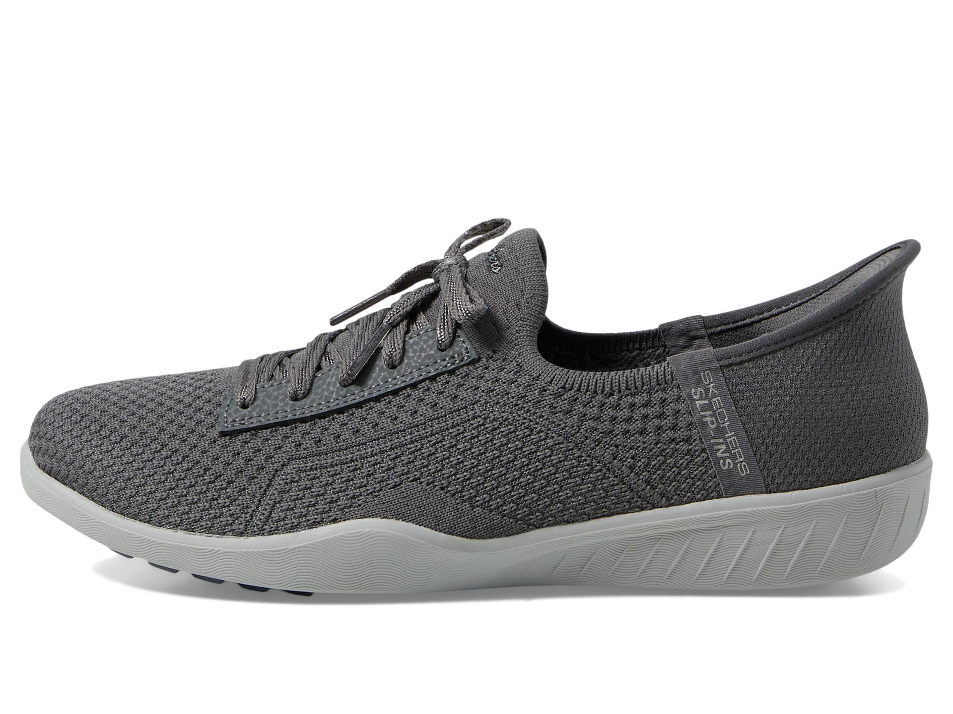 Кроссовки SKECHERS Newbury St - Our Time Hands Free Slip-Ins, Charcoal — фото 4