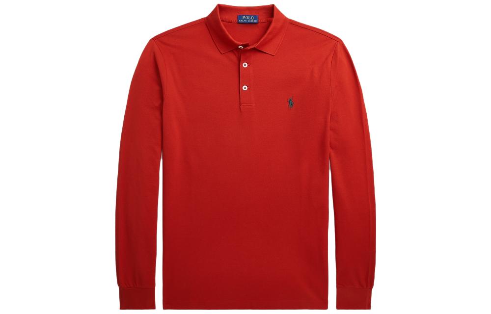 Футболка поло мужская оранжевая Polo Ralph Lauren FW23 — фото 2