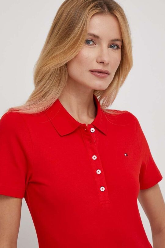 

Поло Tommy Hilfiger, красный