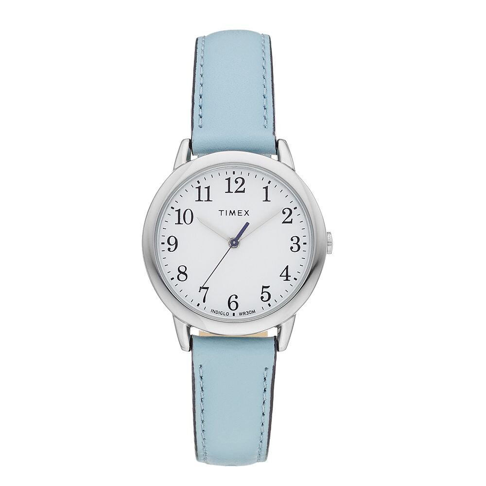 

Женские кожаные часы Timex Easy Reader — TW2R62900JT, синий