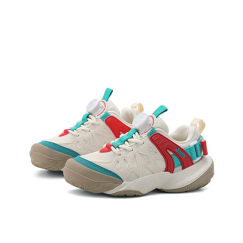 Кроссовки Jeep Kids Lifestyle Shoes Kids Low-top Beige/Red, бежевый/красный — фото 2