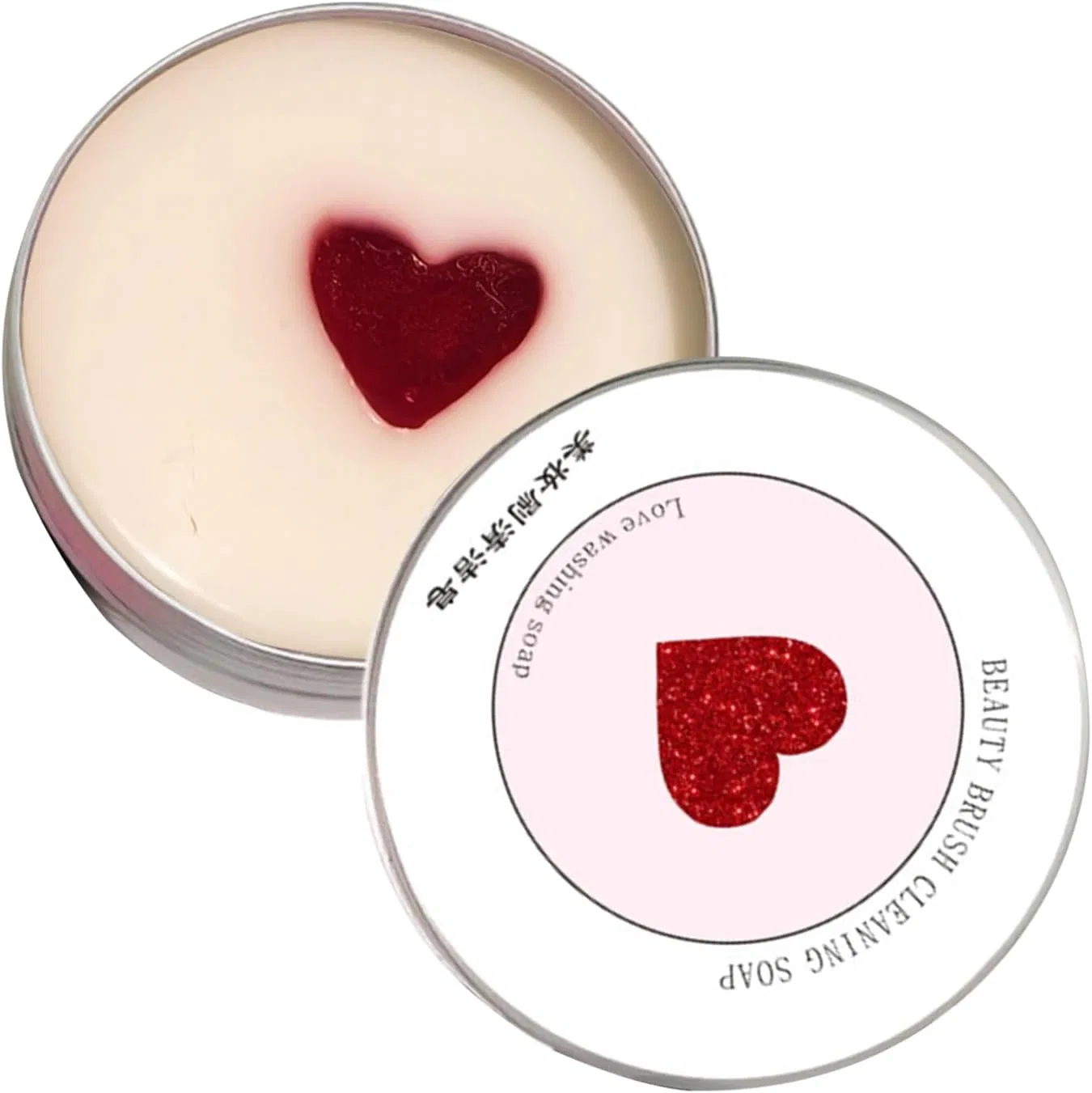 Мат для чистки кистей Heart Shape Solid Soap, универсальный, 1 шт Generic