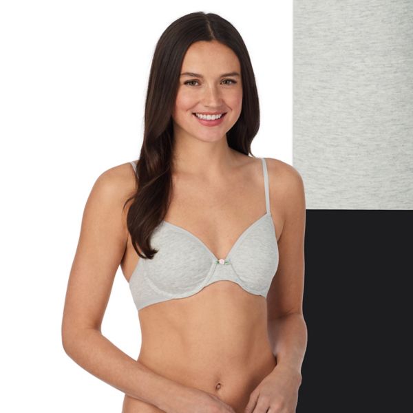 

Детский хлопковый бюстгальтер без косточек 85001p2 So, цвет heather gray black