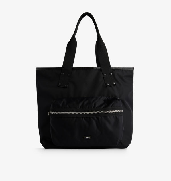 

Большая сумка-тоут из угольного нейлона Sacai, черный