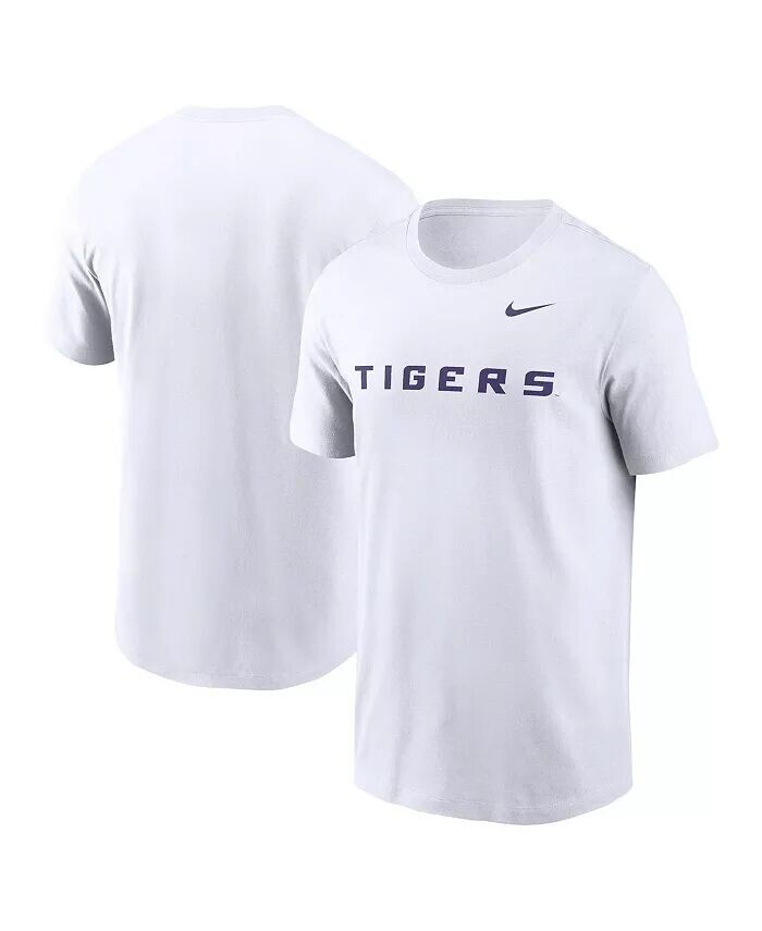 

Мужская белая футболка с надписью LSU Tigers Primetime Evergreen Nike, белый